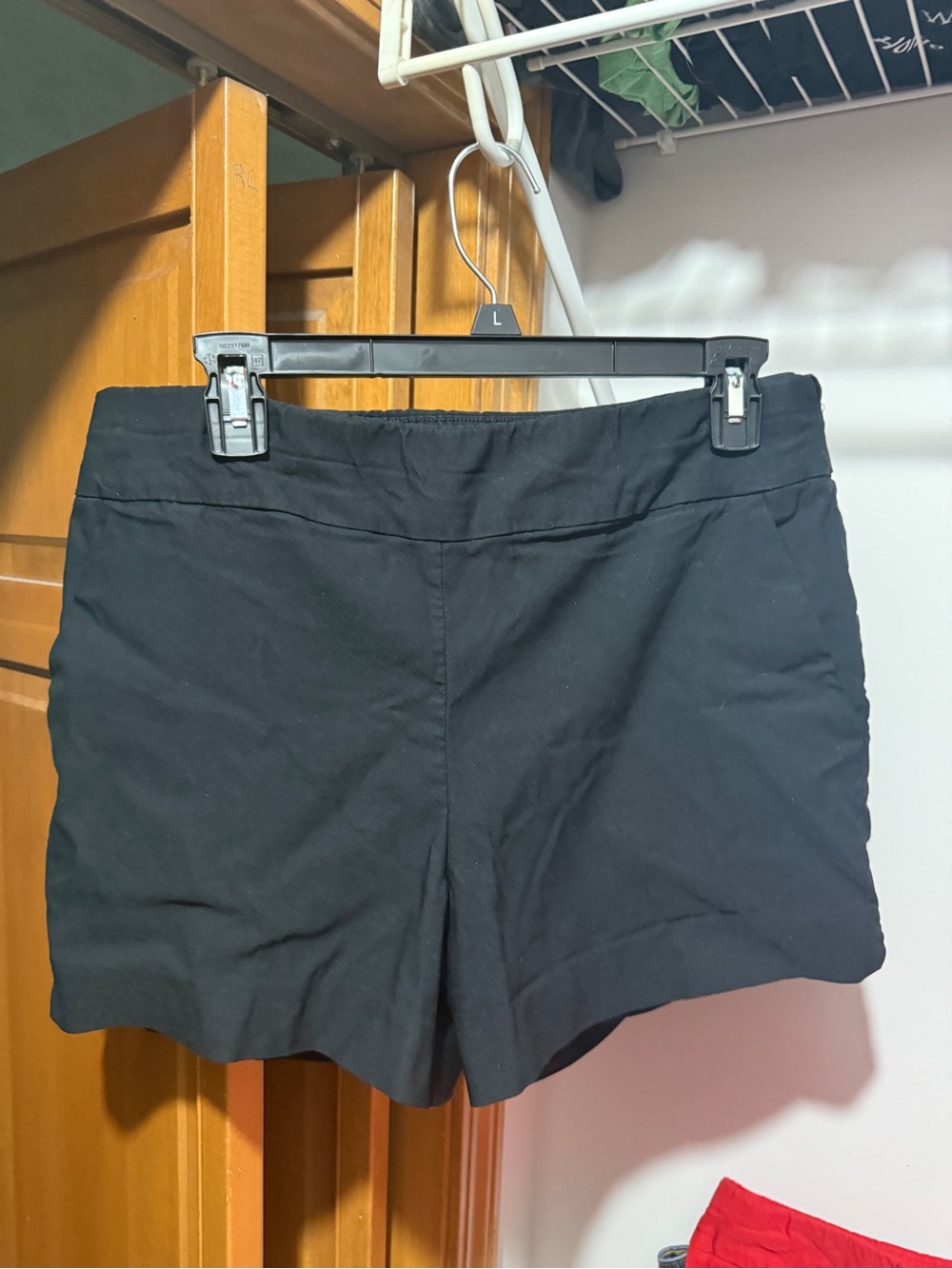 New York & Company Black High-Waist Stretch Shorts